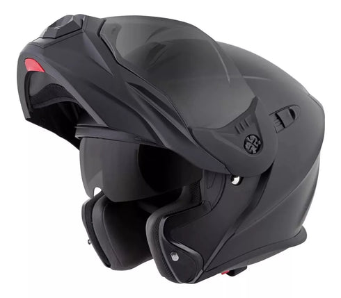 CASCO SCORPION EXO AT950 MODULAR HELMET BLACK MATT ( MICA CLARA )